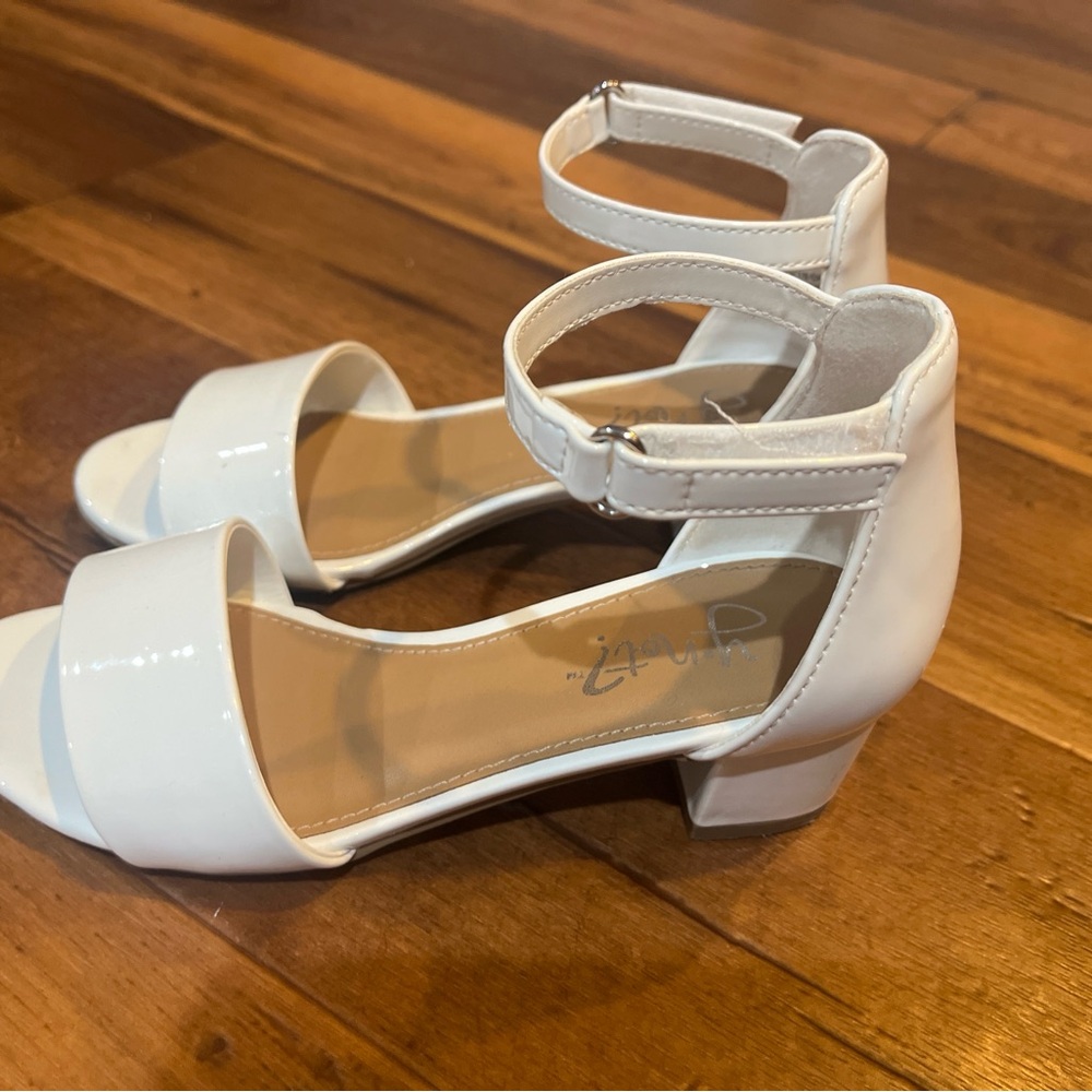 White Heels for Girls- Size 12.5